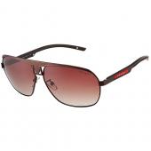 Replica Prada Sporty Embellished Brown Frame Linea Rossa Logo Sunglasses 308301