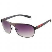 Prada Sporty Grey Frame Linea Rossa Logo Sunglasses 308307