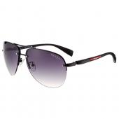 Prada Sporty Linea Rossa Logo Black Frame Sunglasses 308212 Replica