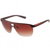 Prada Sporty Square Brown Frame Linea Rossa Logo Sunglasses 308310