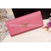 Prada Wallet Wallet Calfskin Pink Replica