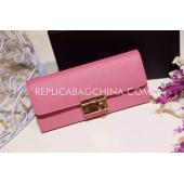 Prada Wallet Calfskin Pink