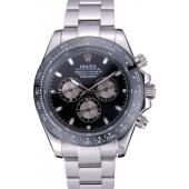 Rolex Cosmograph Daytona Black Dial Stainless Steel Bracelet  622543 Replica