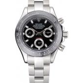 Cheap Rolex Cosmograph Daytona Stainless Steel Case Black Silver Subdials Stainless Steel  622635