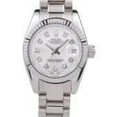 Rolex Datejust Polished Stainless Steel Silver Dial