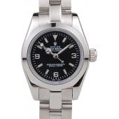 Rolex Explorer Polished Stainless Steel Black Dial 98089