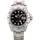 Rolex Explorer Stainless Steel Bezel Black Dial  Tachymeter