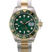 Rolex GMT Master II Green Ceramic Bezel Green Dial Tachymeter