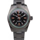 Cheap Rolex Milgauss Pro-Hunter Tinted Green Saphire Black Dial