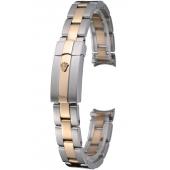 Cheap Rolex Plated Rose Gold and Stainless Steel Link Bracelet  622489