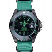 Replica Rolex Stealth Submariner Green Nylon Strap 622009