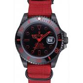 Rolex Stealth Submariner Red Nylon Strap 622010