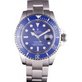 Rolex Submariner Stainless Steel Link Bracelet Blue Dial  621687