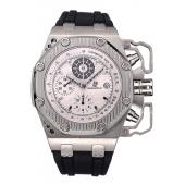 Swiss Audemars Piguet Royal Oak Offshore Survivor White Dial Stainless Steel Case Black Rubber Strap  622859