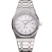 Swiss Audemars Piguet Royal Oak White Dial Stainless Steel Case And Bracelet