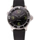 Swiss Blancpain 500 Fathoms Black Dial Stainless Steel Case Black Canvas Strap Replica