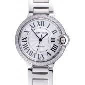 Swiss Cartier Diamonds Ballon Bleu Stainless Steel  622062 Replica