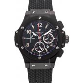 Swiss Hublot Big Bang Black Dial Black Case Black Rubber Bracelet 1453901