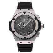 Replica Swiss Hublot King Power Stainless Steel with Rubber Band shb11 621404