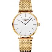 Swiss Longines Grande Classique White Dial Gold Case And Bracelet