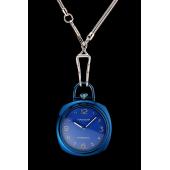 Swiss Panerai Radiomir Pocket Watch Blue Dial Blue Plated Case Stainless Steel Chain 1453741