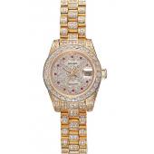 Swiss Rolex DateJust Diamond Dial Gold 622024 Replica