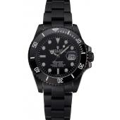 Replica Swiss Rolex Submariner Date Black Dial And Bezel Black PVD Case And Bracelet