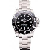 Replica Swiss Rolex Submariner No Date Black Dial And Bezel Stainless Steel Case And Bracelet