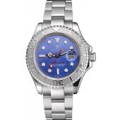 Replica Swiss Rolex Yacht-Master Blue Dial Stainless Steel Case And Bracelet