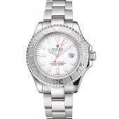 Swiss Rolex Yacht-Master White Dial Staniless Steel Case And Bracelet