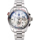 Tag Heuer Carrera Tachymeter Bezel White Dial Stainless Steel Strap