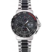 Tag Heuer Formula 1 Calibre 16 Chronograph Black Dial Two Tone Stainless Steel Band   622413