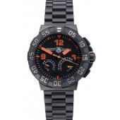 Cheap Tag Heuer Formula One Calibre S Black Dial Orange Numerals Ion Plated Steinless Steel Bracelet 622300