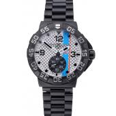 Tag Heuer Formula One Special Gulf Edition White And Blue Dial Ion Plated Steinless Steel Bracelet 622289