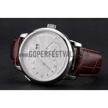 A. Lange & Sohne Lange 1 White Dial Stainless Steel Case Brown Leather Strap