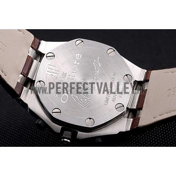 Swiss Audemars Piguet Royal Oak Offshore White Dial Stainless Steel Case Brown Leather Strap  622848