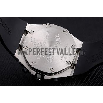 Replica Swiss Audemars Piguet Royal Oak Offshore Black And Yellow Dial Stainless Steel Case Black Rubber Strap  622855