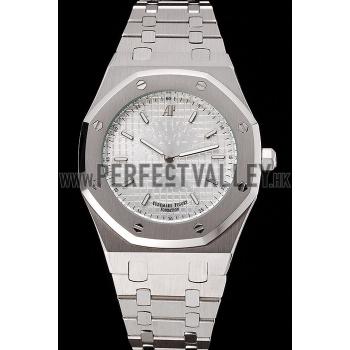 Audemars Piguet Royal Oak Fondation White Dial Stainless Steel Case And Bracelet