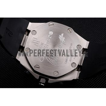 Swiss Audemars Piguet Royal Oak Offshore White Dial Stainless Steel Case Black Rubber Strap  622853