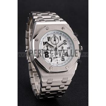 Cheap Audemars Piguet Royal Oak Offshore White Dial Stainless Steel Case And Bracelet