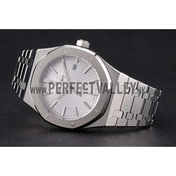 Swiss Audemars Piguet Royal Oak White Dial Stainless Steel Case And Bracelet