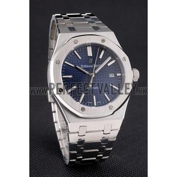 Swiss Audemars Piguet Royal Oak Blue Dial Stainless Steel Case And Bracelet