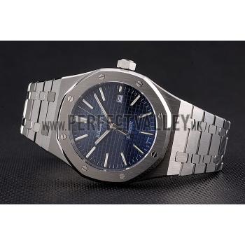 Swiss Audemars Piguet Royal Oak Blue Dial Stainless Steel Case And Bracelet