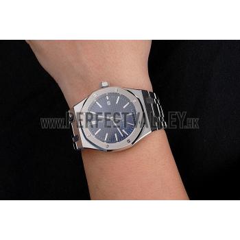 Swiss Audemars Piguet Royal Oak Blue Dial Stainless Steel Case And Bracelet