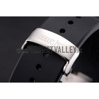 Audemars Piguet Royal Oak Offshore White Dial Stainless Steel Case Black Rubber Strap