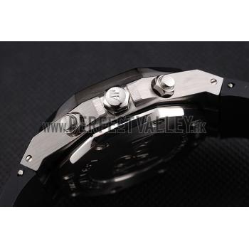 Swiss Audemars Piguet Royal Oak Chronograph White Dial Stainless Steel Case Black Rubber Strap  622865