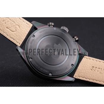 Bell and Ross BR126 Flyback Black Dial Black Case Black Suede Leather Strap Replica