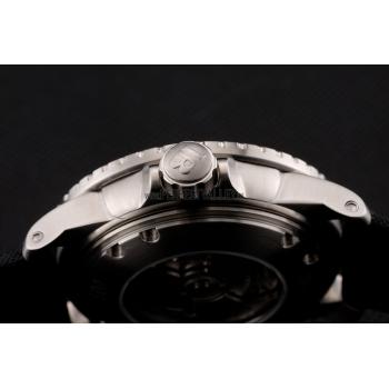 Swiss Blancpain 500 Fathoms Black Dial Stainless Steel Case Black Canvas Strap Replica