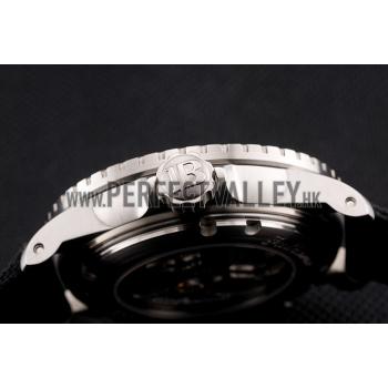 Swiss Blancpain 500 Fathoms Silver Dial Stainless Steel Case Black Canvas Strap Replica