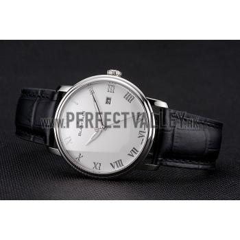 Blancpain Villeret Ultra Slim White Dial Stainless Steel Case Black Leather Strap